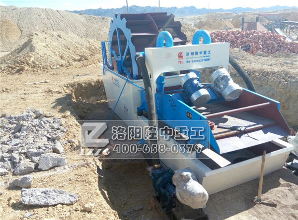 洗砂收受接管一体机现场