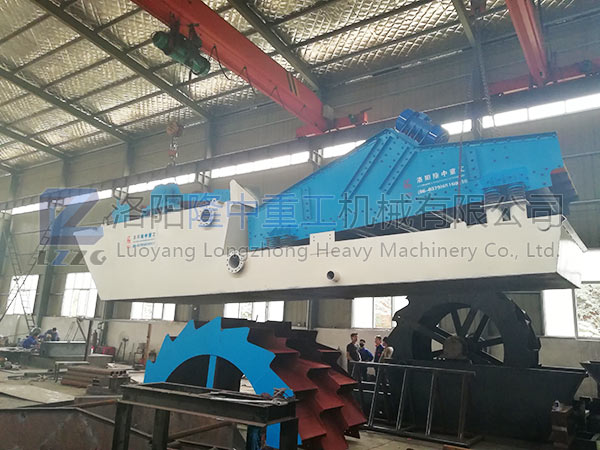 洗砂收受接管一体机正在停止卸车