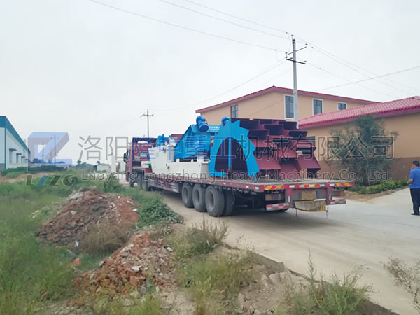洗砂收受接管一体机发货路上