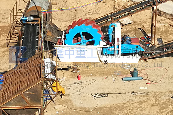 安徽安庆LZ26-25洗砂收受接管一体机试机现场